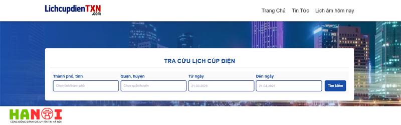 Tra-cuu-lich-cat-dien-ha-noi-voi-lichcupdientxn-com